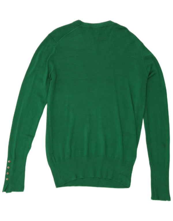 Maglione maglione girocollo da donna Zara UK 14 grande verde