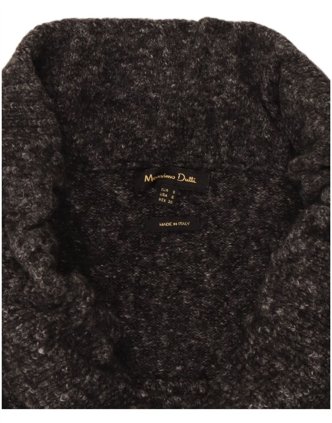 Gonna longuette in maglia da donna Massimo Dutti piccola W30 grigia screziata