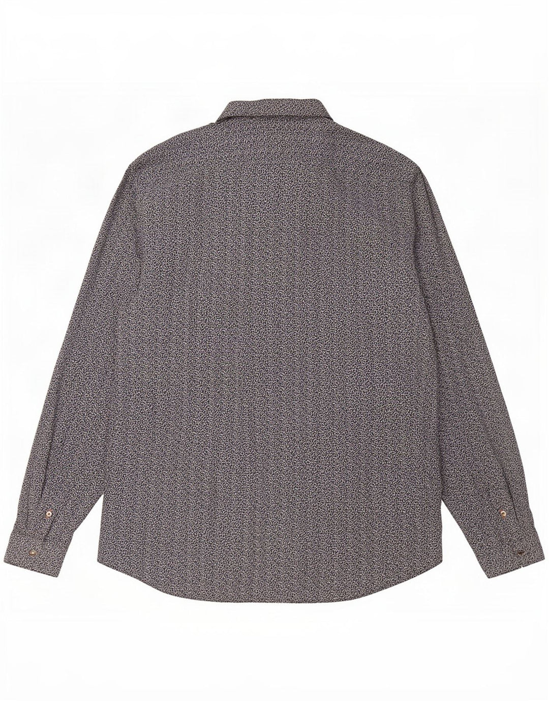 Camicia da uomo Ted Baker taglia 6 2XL cotone floreale blu navy
