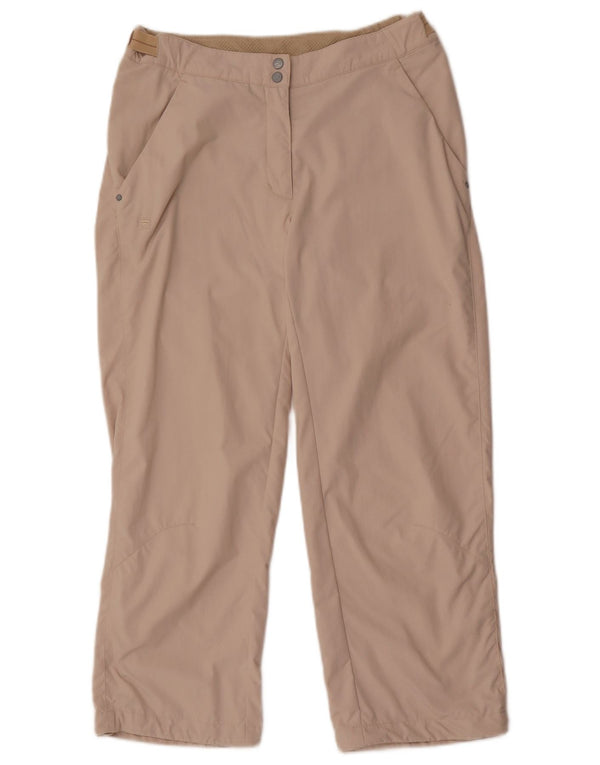 Pantaloni corti dritti da donna Fila UK 10 Small W30 L25 Beige