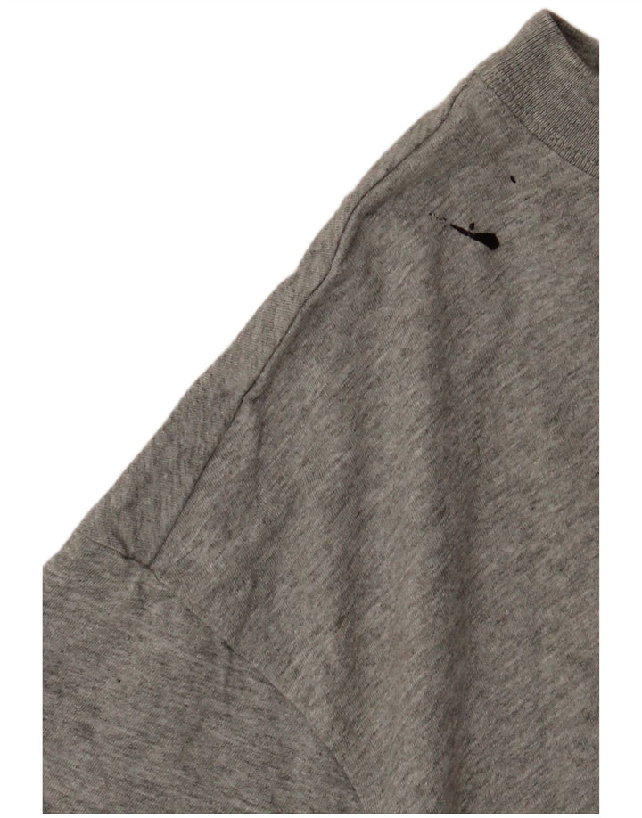 T-shirt da uomo NIKE Top in cotone grigio medio