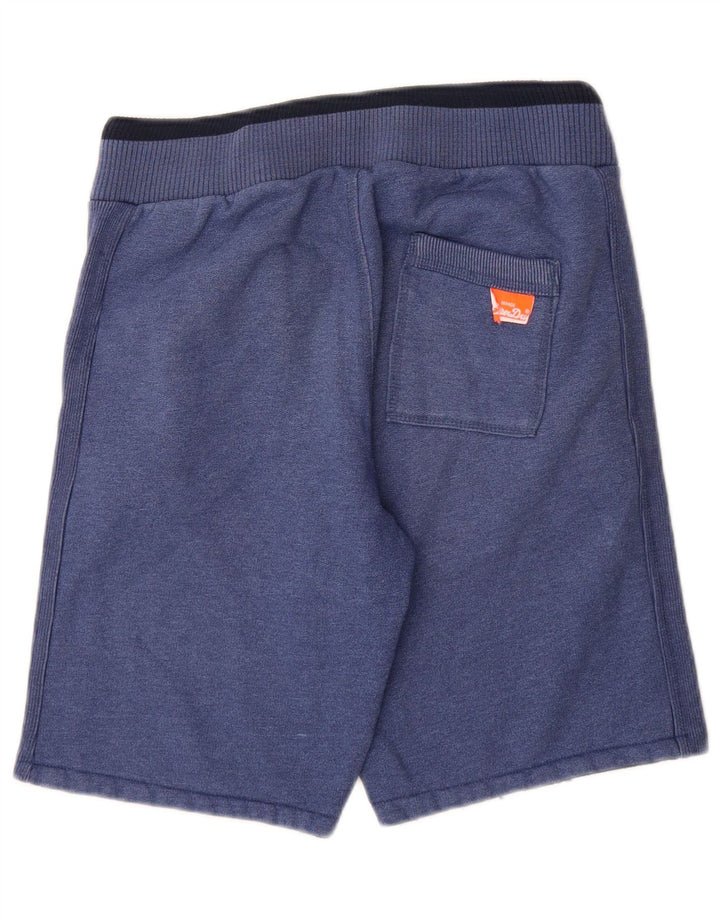 Pantaloncini sportivi da uomo SUPERDRY piccoli in cotone blu navy