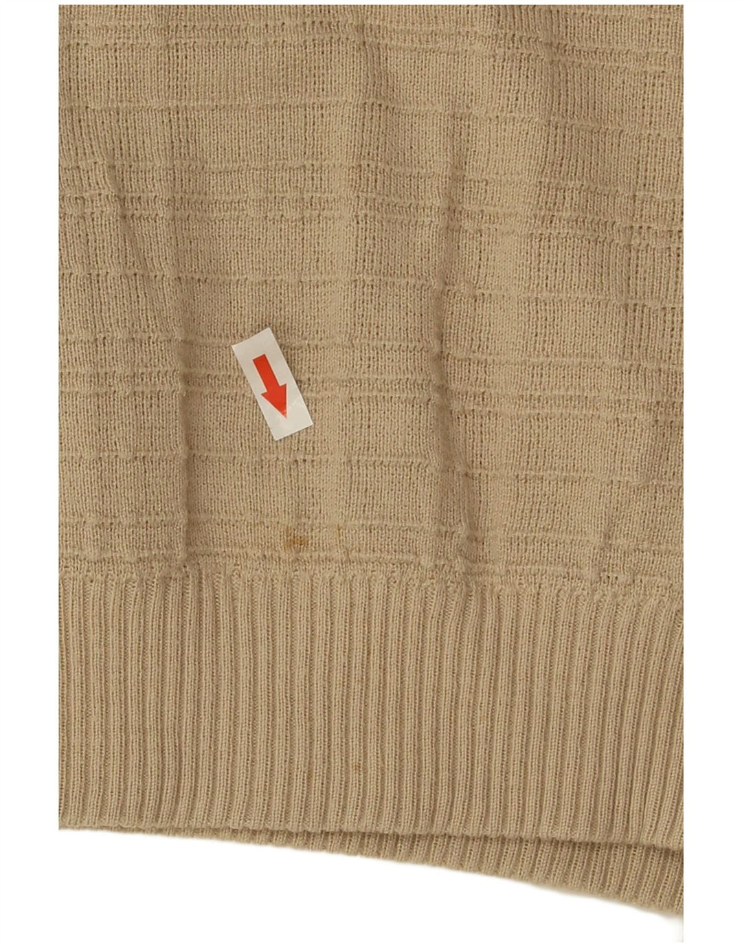 Maglione da uomo con scollo a V Marks & Spencer piccolo acrilico beige
