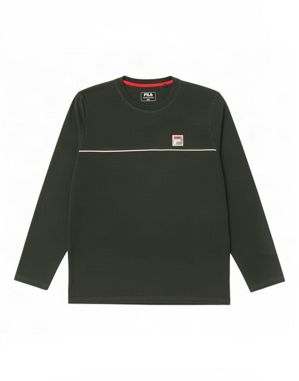 Maglia Fila Uomo Manica Lunga 2XL Cotone Verde