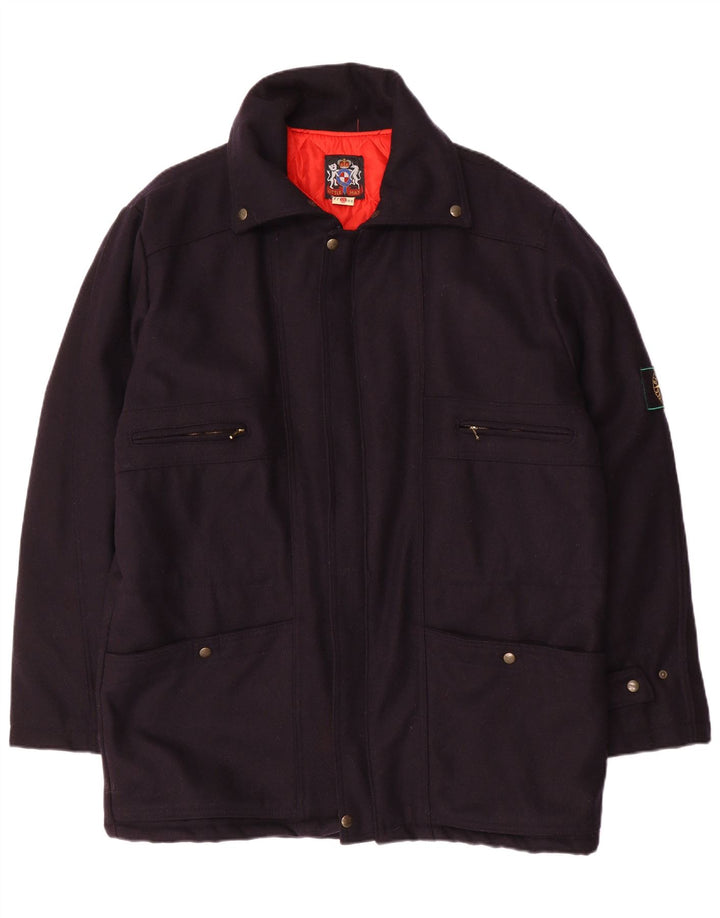 Cappotto giacca a vento da uomo VINTAGE IT 56 3XL Blu Navy