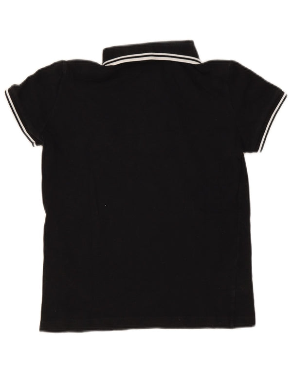 Polo corta da donna Fred Perry UK 6 XS cotone nero