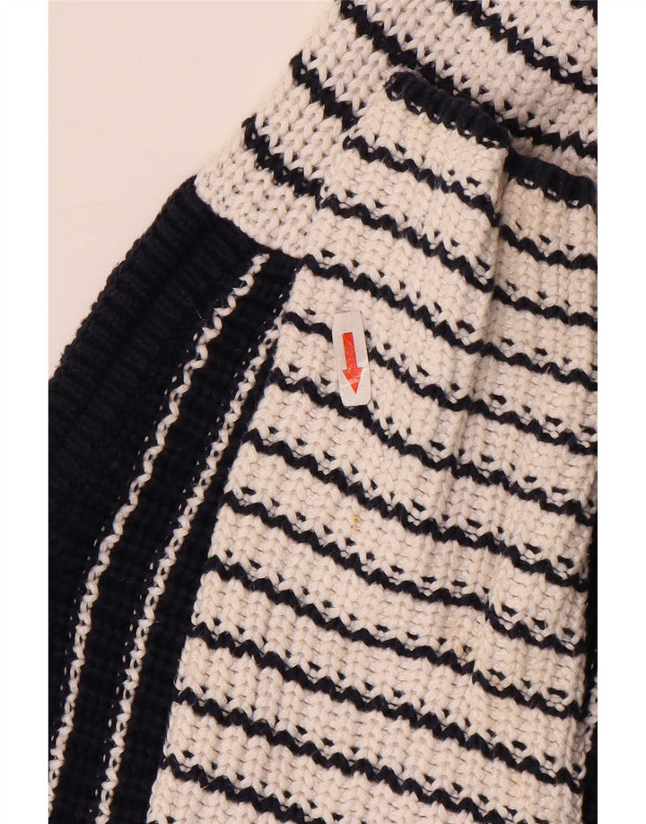 Maglione maglione con scollo a barca da donna Marks & Spencer UK 14 blu navy medio