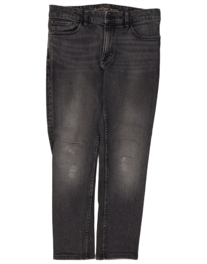 CALVIN KLEIN Jeans dritti da uomo W32 L28 Cotone grigio