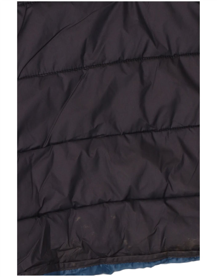 Gilet imbottito da uomo Zara UK 38 medio blu navy poliestere