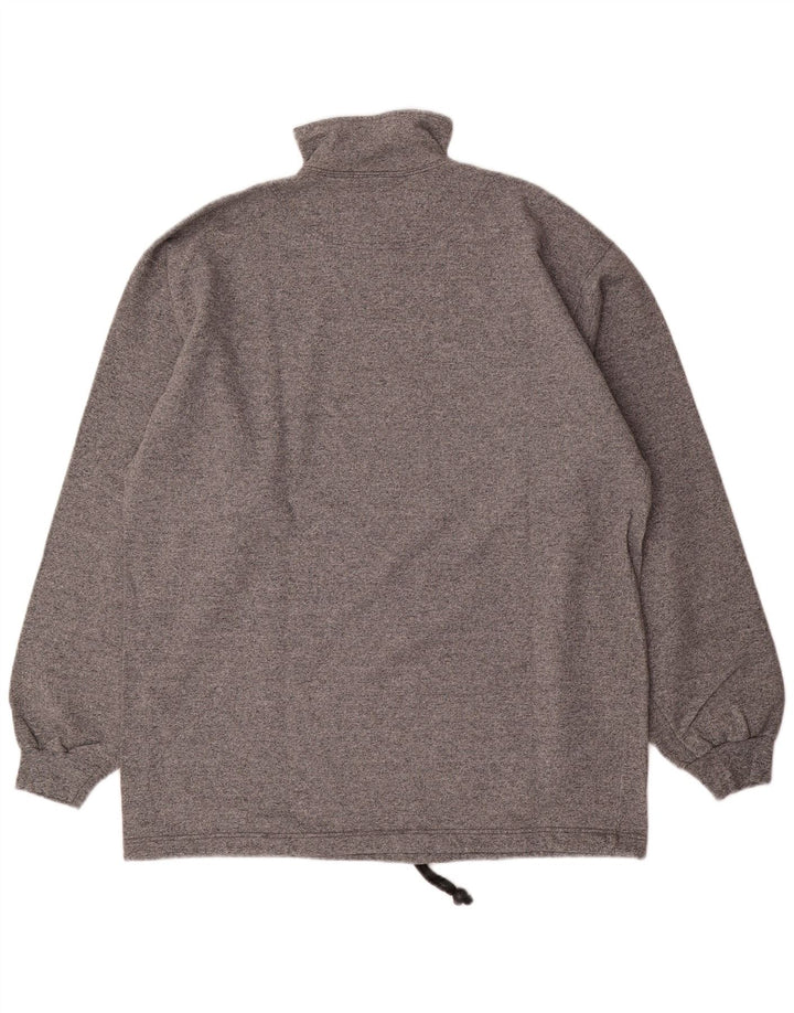 Felpa Champion da uomo con zip e collo, 2XL, cotone grigio