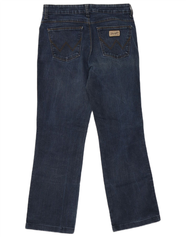 Jeans bootcut regolari da donna Wrangler W29 L27 in cotone blu navy