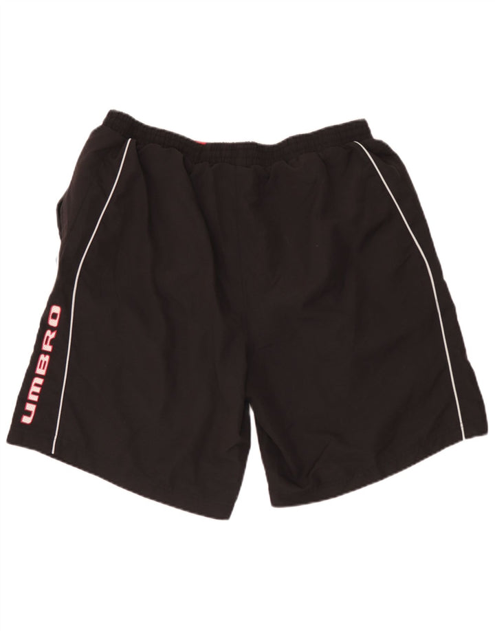 Pantaloncini da bagno grafici da uomo Umbro 2XL poliestere nero