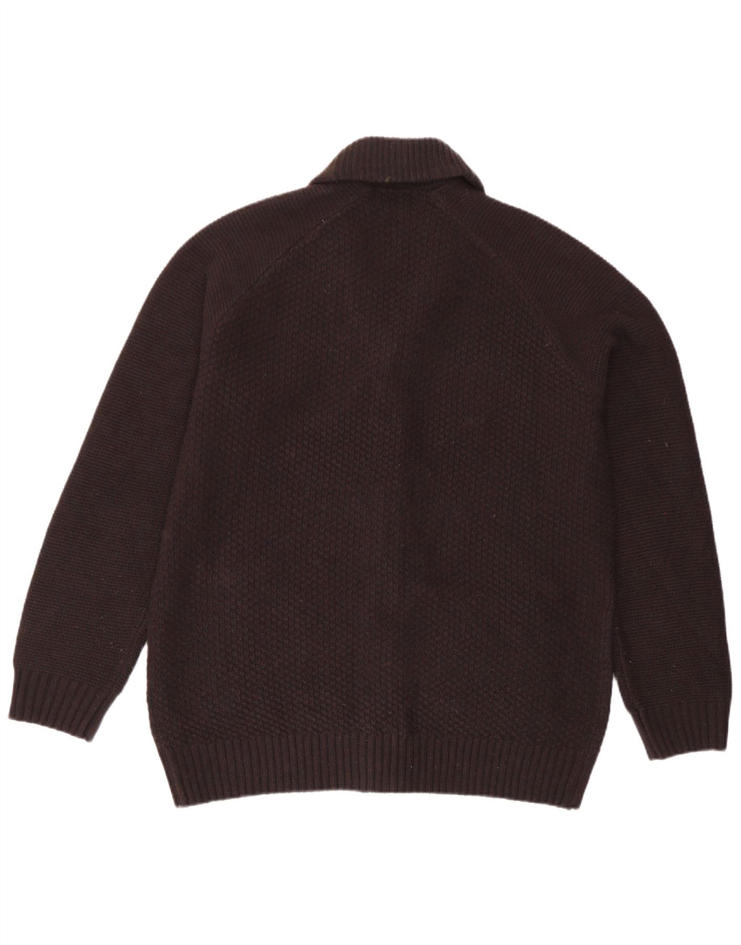 Maglione cardigan da uomo Marks & Spencer grande acrilico marrone