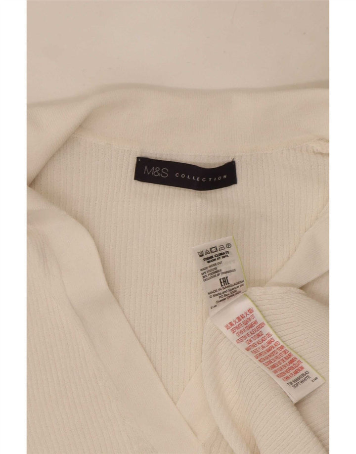 Polo da donna Marks & Spencer UK 10 Small bianca in viscosa