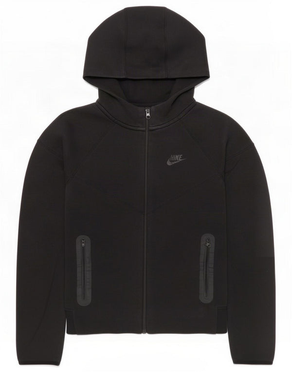 Nike Boys Zip Hoodie Sweater 12-13 Years Large Black