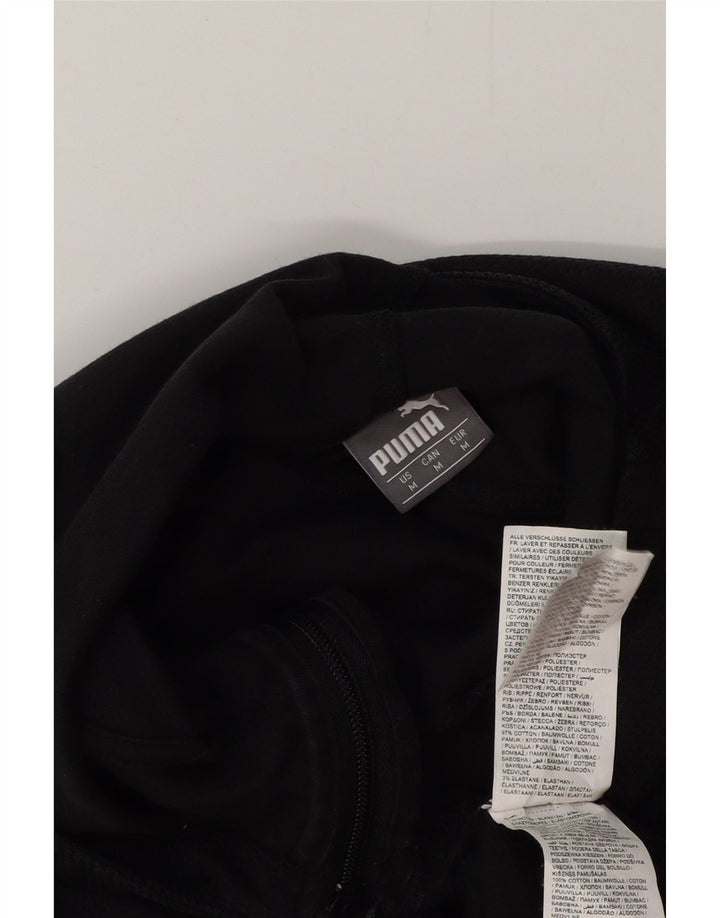 PUMA Felpa con cappuccio e zip grafica AC Milan da uomo in cotone nero medio