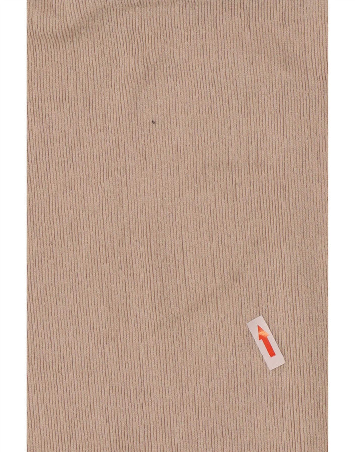 Maglione maglione oversize con collo alto da donna Zara UK 14 Poliestere beige medio