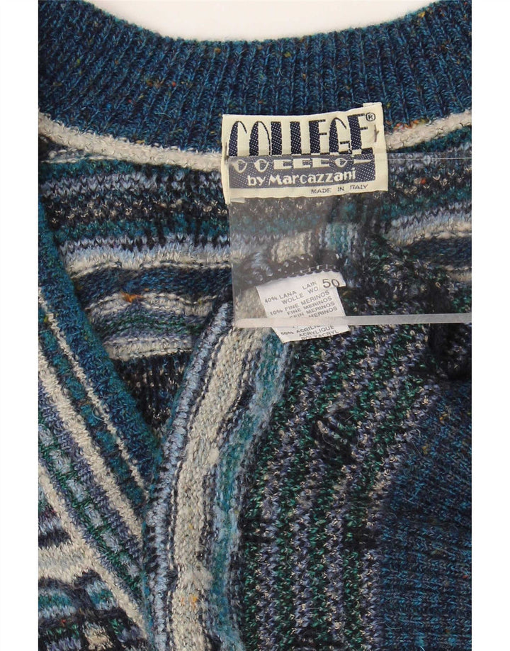 Maglione Cardigan Uomo Marcazzani IT 50 Medio Multicolore Fair Isle