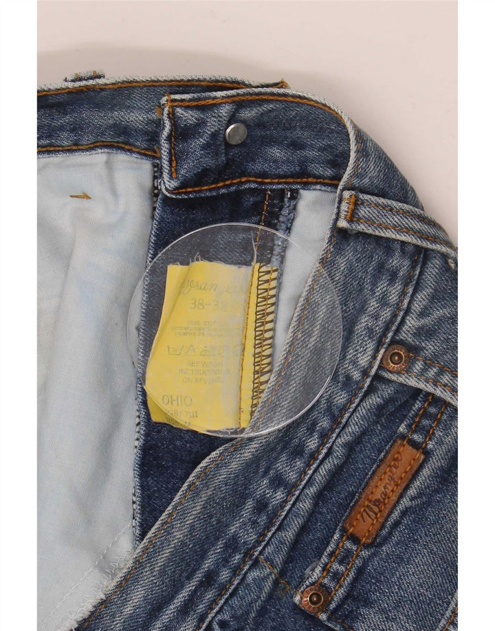 Jeans dritti da uomo Wrangler Ohio W38 L32 cotone blu
