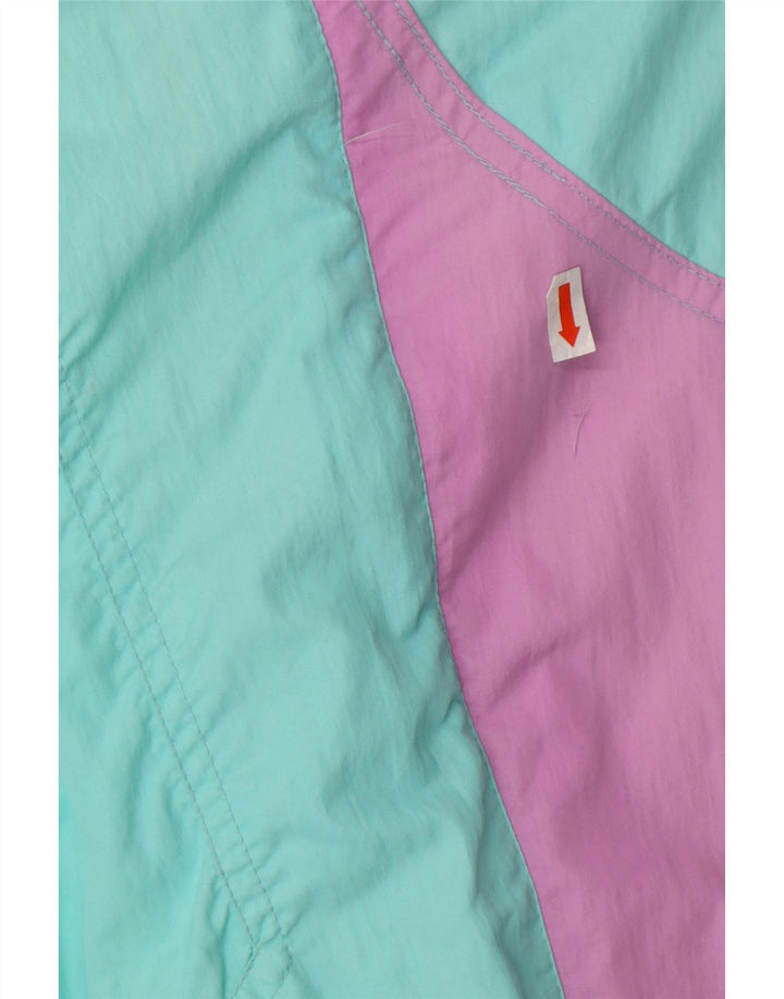 RODEO Womens Windbreaker Jacket EU 36 Small Turquoise Colourblock