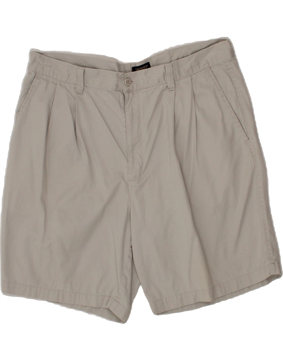 DOCKERS Mens Khakis Pegged Chino Shorts W38 XL Grey Cotton Vintage Dockers and Second-Hand Dockers from Messina Hembry 