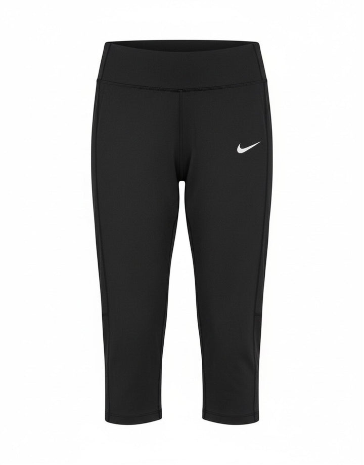 Leggings Nike Dri Fit Capri da donna UK 8 Small poliestere nero
