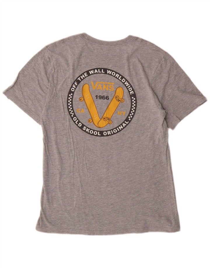 T-shirt grafica da bambino Vans Classic Fit 12-13 anni, taglia grande, in cotone grigio