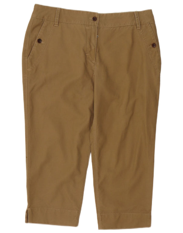Pantaloni Capri dritti da donna Conte of Florence IT 46 Large W34 L21 Beige