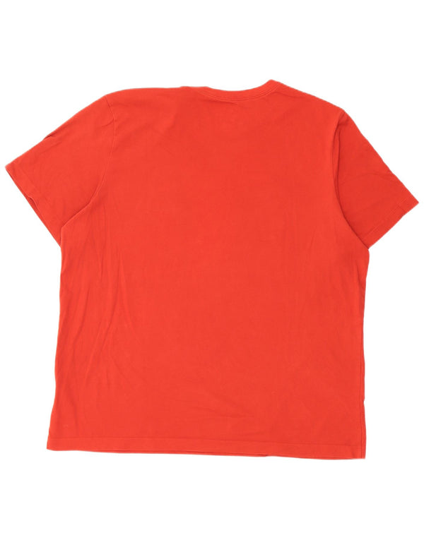 T-shirt grafica Nike Dri Fit da uomo XL in cotone rosso