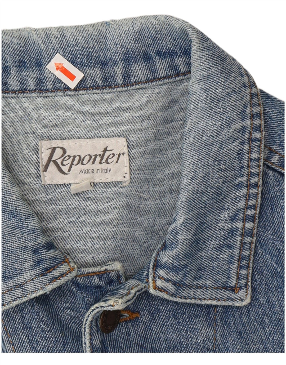 REPORTER Giacca in denim da uomo UK 38 Blu medio
