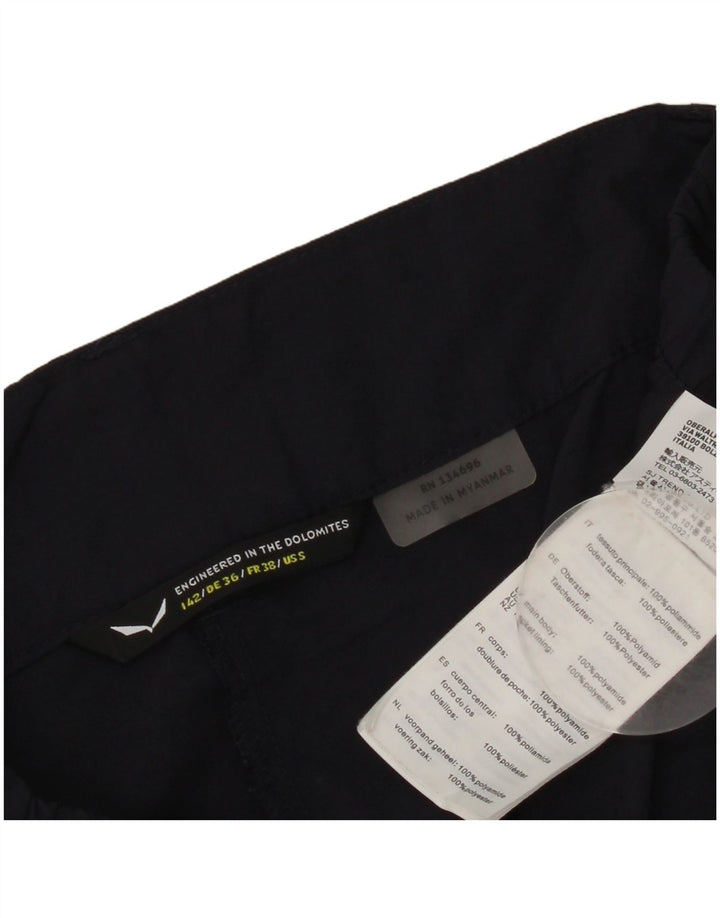 Pantaloncini cargo da donna SALEWA IT 42 Medium W30 Blu Navy Poliammide