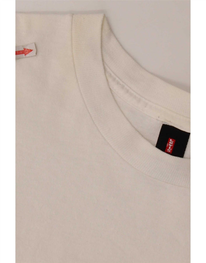 T-shirt grafica da uomo Levi's Top grande in cotone bianco
