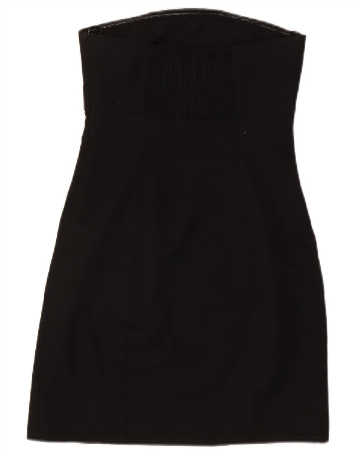 Abito senza spalline da donna Zara UK 4 XS poliestere nero