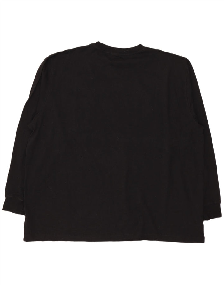 Dickies Top da uomo a maniche lunghe 2XL in cotone nero