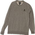 CONVERSE Felpa da uomo Maglione in cotone grigio medio