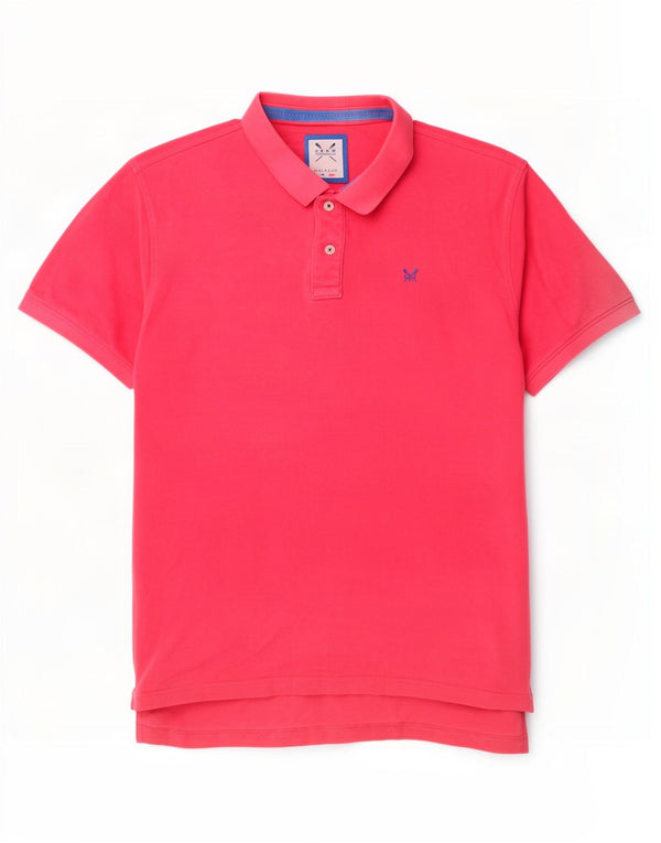 Crew Clothing Mens Polo Shirt 2XL Pink Cotton