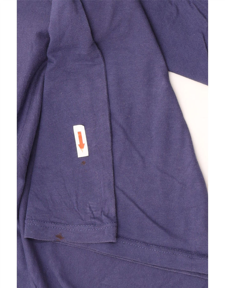 T-shirt grafica da uomo Champion Top in cotone blu navy medio