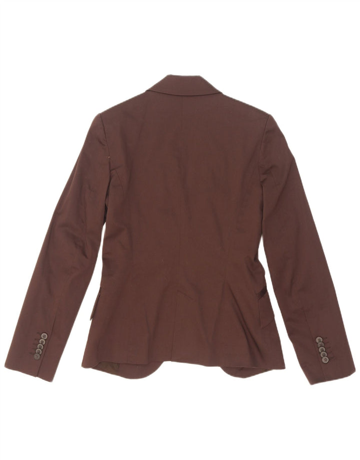 Giacca blazer a 1 bottone da donna Zara UK 10 piccola bordeaux