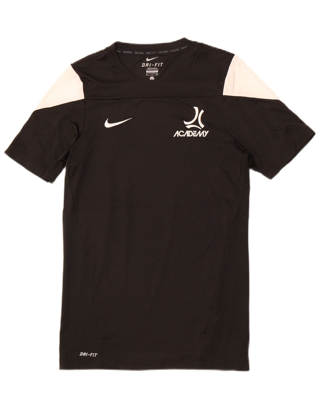 NIKE T-shirt da uomo Top Small Nero Colourblock Poliestere Sportivo