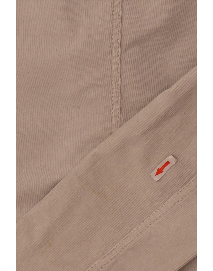 Giacca blazer in velluto a coste a 3 bottoni da donna Armani Jeans UK 12 Grigio medio