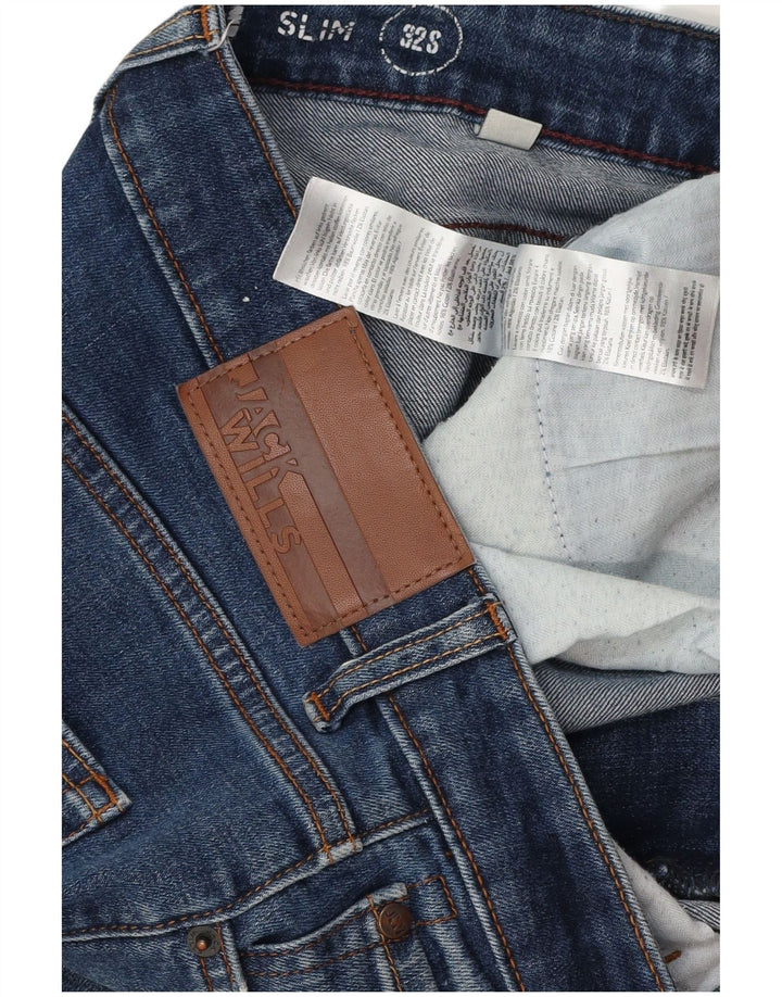 Jeans slim da uomo Jack Wills W32 L29 cotone blu