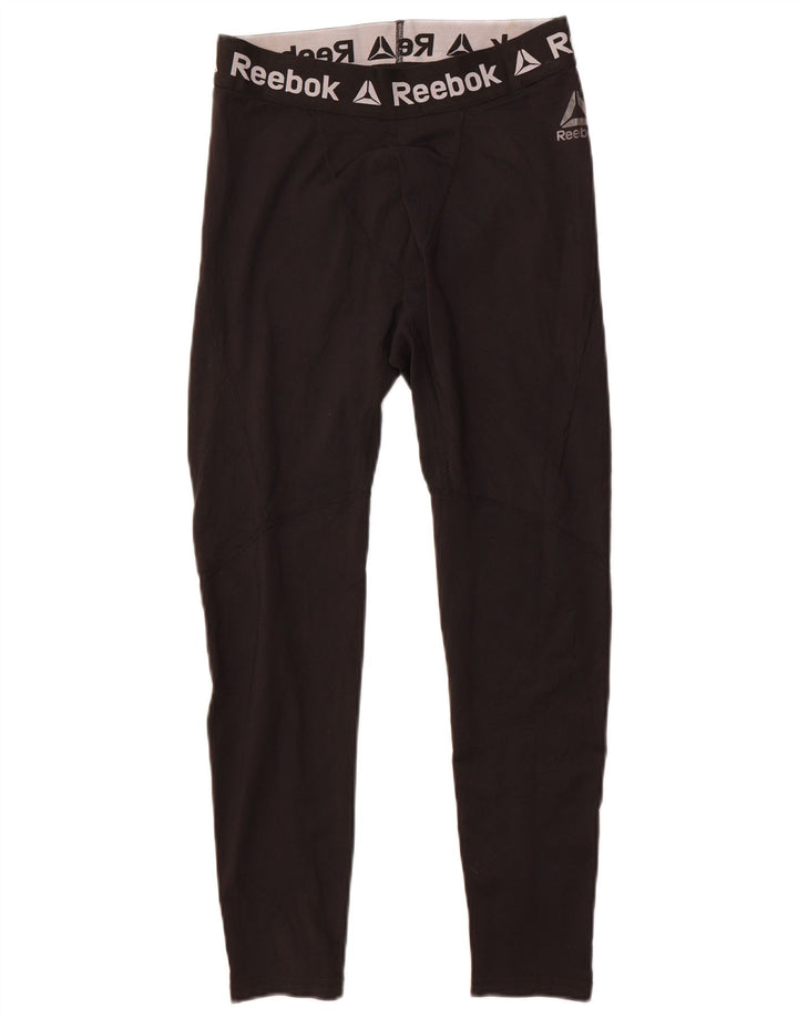 Leggings grafici da uomo Reebok medio nero in poliestere