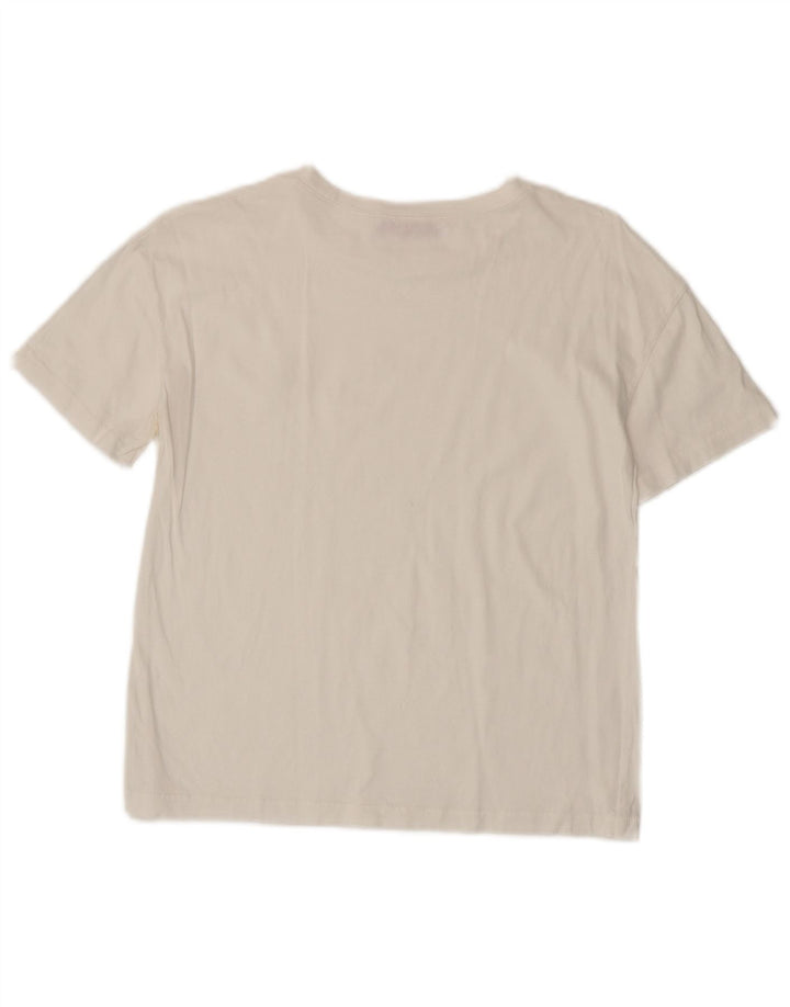 T-shirt da donna ZARA Top UK 10 piccola bianca