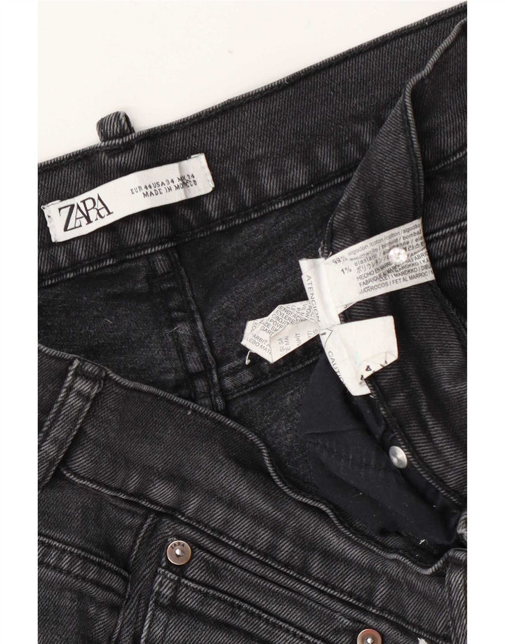 Jeans slim da uomo Zara EU 44 Large W34 L30 Poliestere grigio