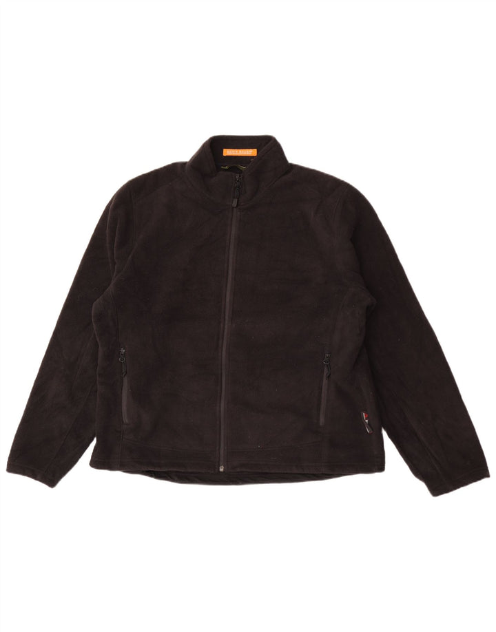 Giacca in pile oversize da donna Eddie Bauer UK 18 XL poliestere nero