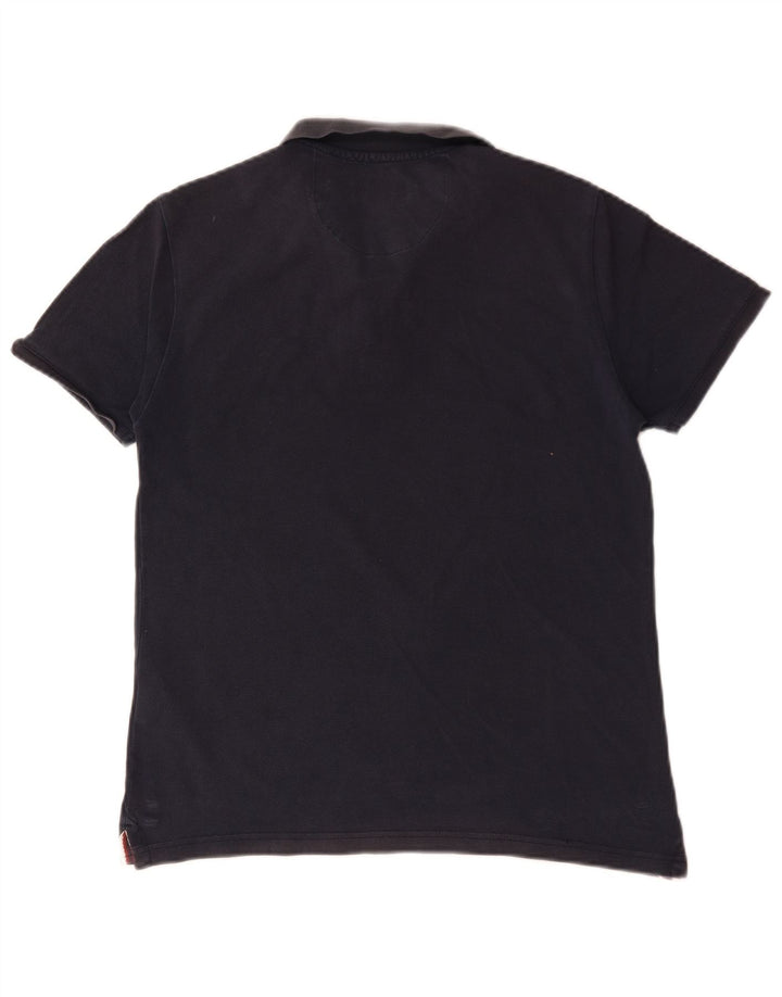 Polo Assn. degli Stati Uniti Polo da uomo in cotone blu navy medio