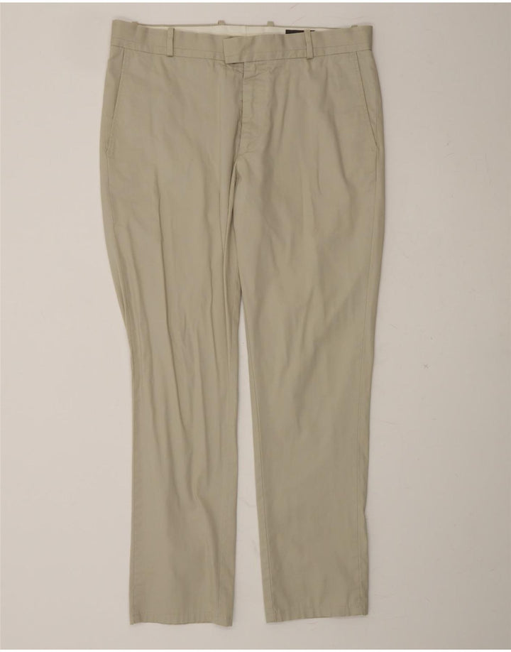 DOCKERS Mens Slim Chino Trousers W34 L34 White Cotton Vintage Dockers and Second-Hand Dockers from Messina Hembry 