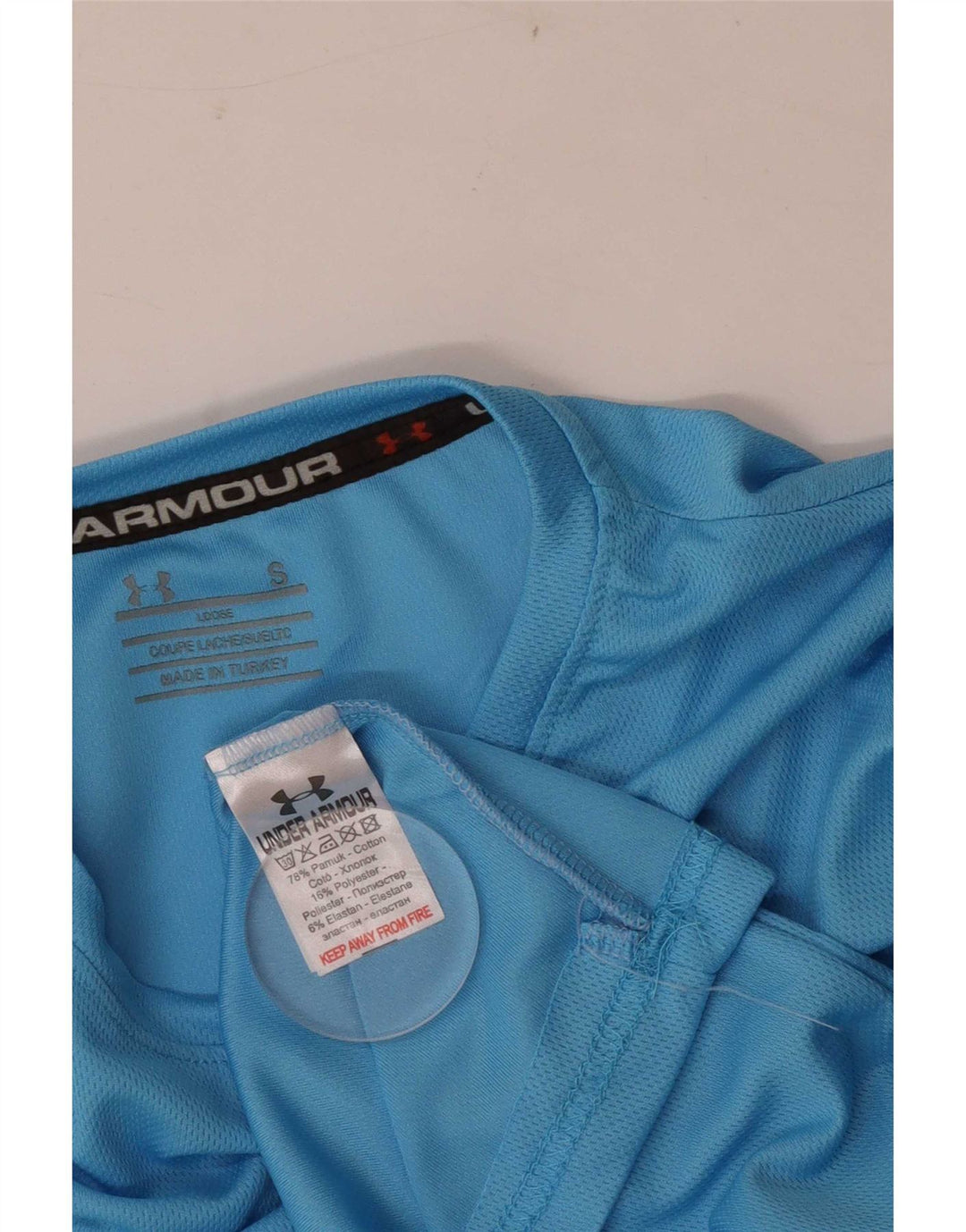 Maglietta da uomo Under Armour Top Small in cotone blu