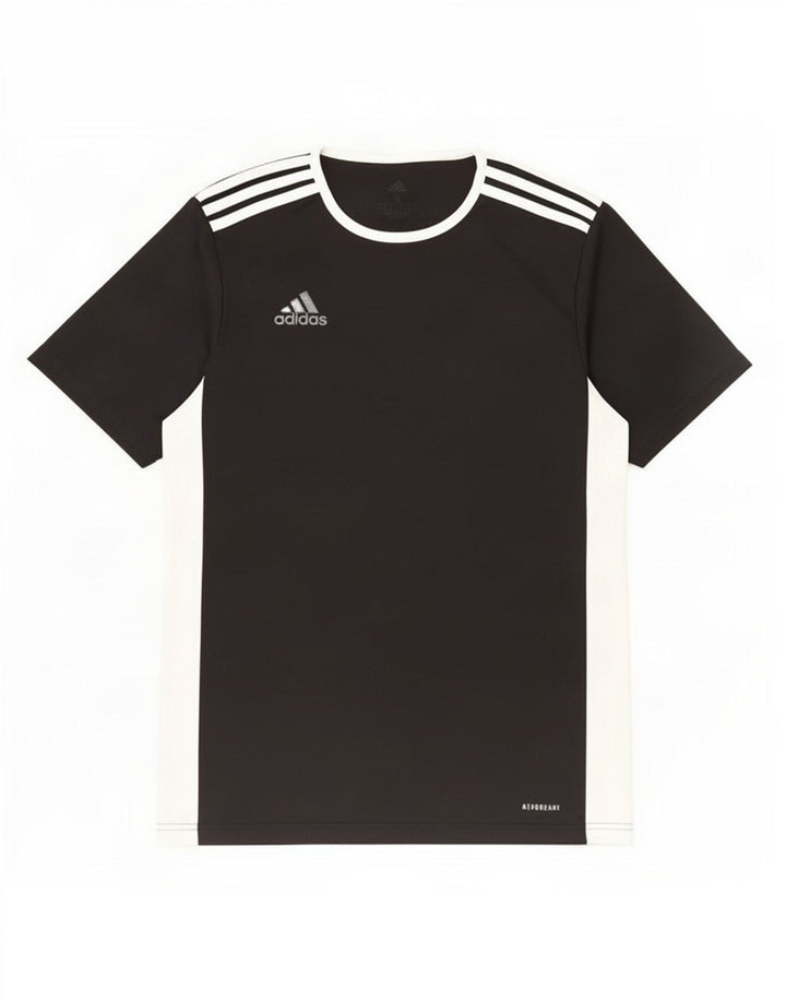 T-shirt Adidas Aeroready da uomo, piccola, in poliestere color block nero