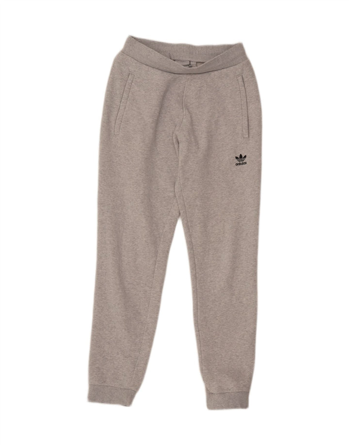 ADIDAS Mens Tracksuit Trousers Joggers Small  Grey Cotton Vintage Adidas and Second-Hand Adidas from Messina Hembry 
